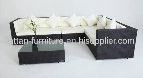 Hotel pool furniture PE rattan sofa set garden furniture
