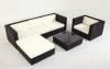 Outdoor garden rattan furniture modern sofa set lounger 6pcs