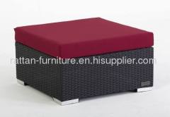 Outdoor Garden PE rattan sofa aluminum set