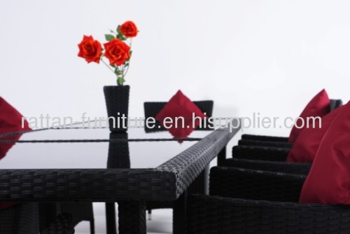 Outdoor wicker furniture dinning sets table and chair 9pcs