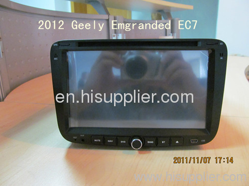 2012 Geely Emgrand EC7 DVD Player GPS Navigation Radio USB SD VCD CD MP3 IPOD Bluetooth RDS AM/FM Tuner Touchscreen