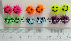 Silicone rubber spike Smile ear stud