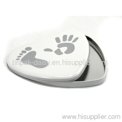 heart shaped tin box for wedding, gift tin box for wedding