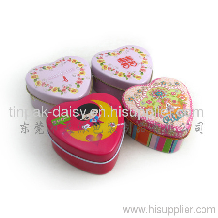 Heart shaped tin for Valentines