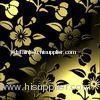 Flower Pattern Etched Golden Colored Stainless Steel Sheets Elevator Decoration Plate