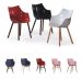 PC shell wooded base Meridiana chairs