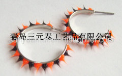 Silicone rubber spike Earrings-C Earrings