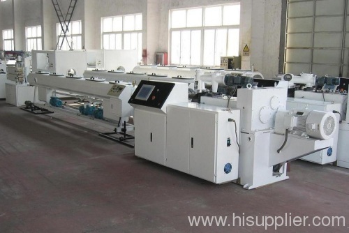Gas pipe extrusion line