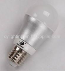 4W E27 Die-casted Aluminum Φ60mm×111mm LED Bulb With Glass Cover