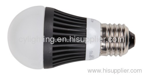4W E27 Φ50mm×100mm Aluminum Base Black LED Candle Bulbs Lamp