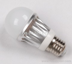4W E27 Φ50mm×103mm Aluminum LED Bulb With Glass Lamp Cover For Home