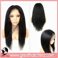 Indian Virgin Human Hair Swiss Full Lace Wig