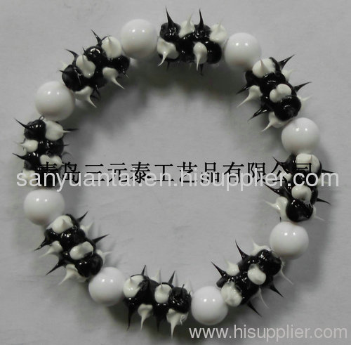 Silicone rubber spike ball braceletSYT