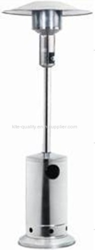 Patio street lamp shaped gas heater (Silver)
