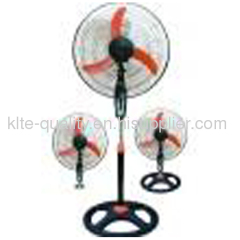 Narrow shaped red blade standing fan