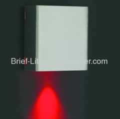 1x1w Red wall light