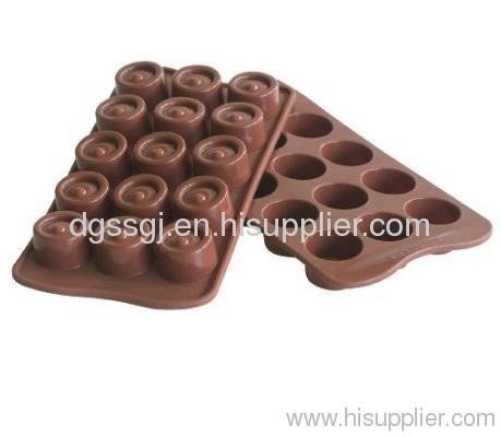 Silicone 15-Cavity Chocolate Vertigo Mould