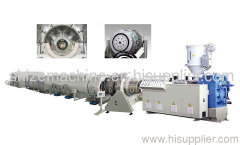 Large-diameter HDPE pipe extrusion line