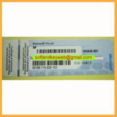 Windows7 Professional COA Label Sticker License Key Card X16 Dell HP Lenovo Toshiba