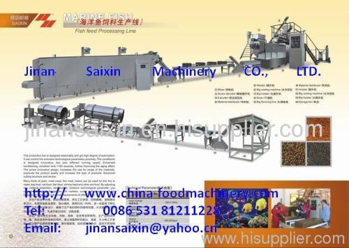 Fish food process line