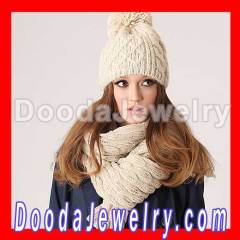 hand knitted scarves and hats and shawls