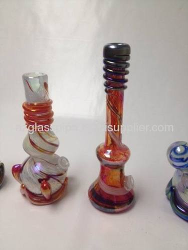 popular art hand blow factory soft glass water smoking pipe bong