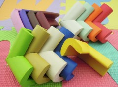 NBR foaming rubber/plastic colorful soft table/desk/iron corner protector/corner guards/corner cushion