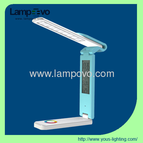 Touch led table light with calendar