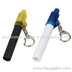 plastic flashlight with keyring