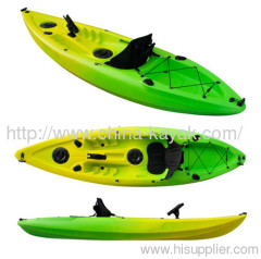 single plastic fishing kayak; solo kayak