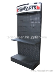 Metal retail display shelving