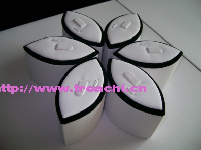 Jewelry display ring display flower shaped ring tower display white and black