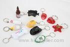 Fashionable PU / Soft PVC Keychain with LED Light for Promotion Gifts, Advertising