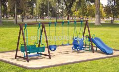 Outdoor playground swing set