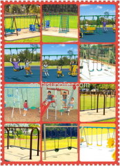 Outdoor playground swing set