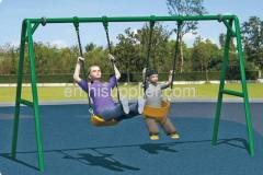 Outdoor steel swing set