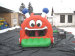 Inflatable Caterpillar Obstacle Course With Slide