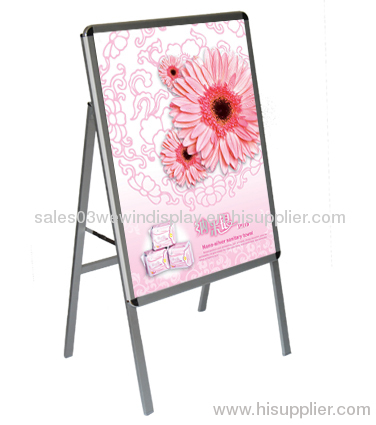 portable aluminum poster stand
