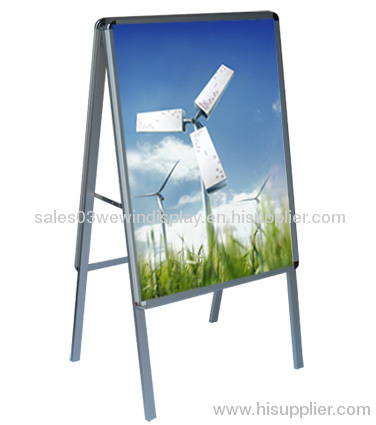 Aluminum Poster Stand:Double-sided A Board