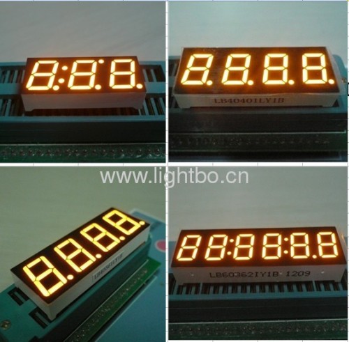 Amber 7 segment led numeric display,Character height available from 6.2mm to 500mm