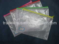 PVC soft&thin mesh zipper paper bag, multi-color.