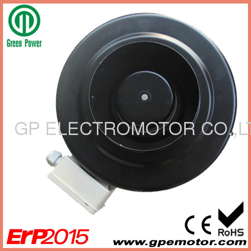 150 48V EC In-line Circular Duct Fan for ventilation system