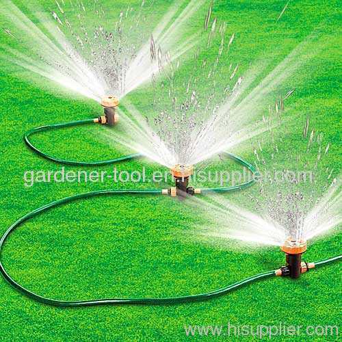 Plastic 5-way garden water sprinkler system