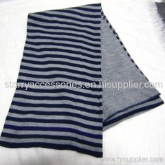 acrylic strip knitted scarf