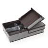 Bamboo charcoal two-covers multi-functioned underwear storage container