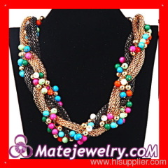 Beads Braided Chunky Necklace