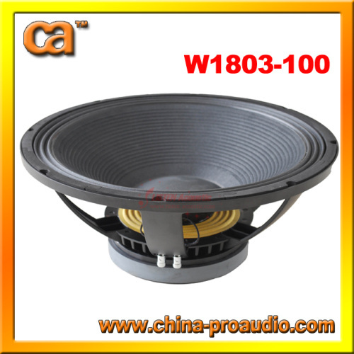 18" professional powerful 800W aluminum subwoofer