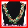 Wholesale Women's Seed Bead Braided Chain Chunky Rope Necklace