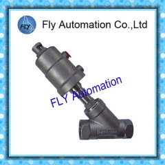 DN25mm Thread Flange connection SS Actuator Angle seat valve