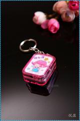 Acrylic Fancy keychain twelve constellations music boxes